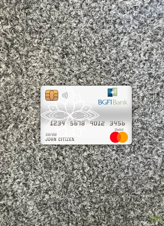 Photolook de la carte de débit principale de la banque BGFI du Cameroun